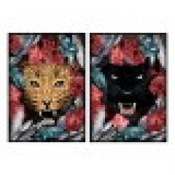 Картина DKD Home Decor (2 pcs) (53 x 4.3 x 73 cm) - Tablouri, postere, puzzle-uri