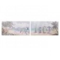 Картина Home ESPRIT Плаж Средиземноморско 120 x 3 x 60 cm (2 броя) - Tablouri, postere, puzzle-uri