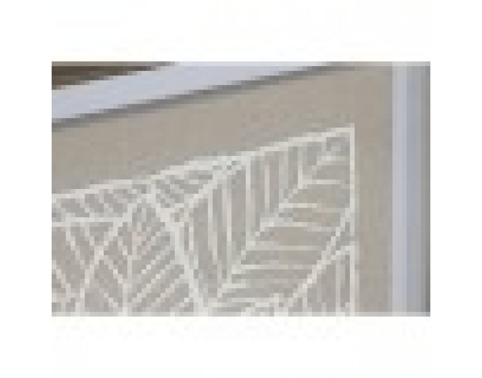 Пластно Home ESPRIT Бял Бежов Лист на растение Град 50 x 4 x 60 cm (2 броя)
