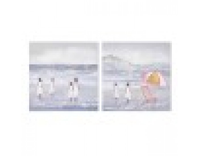 Картина Home ESPRIT Деца 80 x 3 x 80 cm (2 броя)