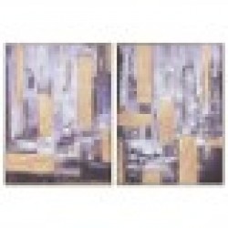 Картина Home ESPRIT Абстрактен Модерен 62 x 4,5 x 82 cm (2 броя) - Tablouri, postere, puzzle-uri