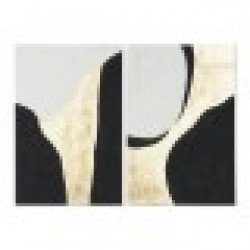 Картина Home ESPRIT Абстрактен Град 60 x 3 x 90 cm (2 броя) - Tablouri, postere, puzzle-uri