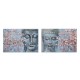 Пластно DKD Home Decor Буда Ориенталски (120 x 2,8 x 80 cm) (2 броя)