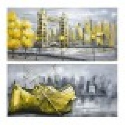 Картина DKD Home Decor (120 x 3 x 60 cm) (2 pcs) - Tablouri, postere, puzzle-uri