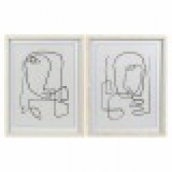 Картина DKD Home Decor Абстрактен Модерен (55 x 2 x 70 cm) (2 броя) - Tablouri, postere, puzzle-uri