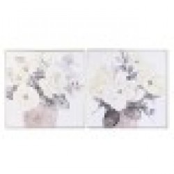 Картина DKD Home Decor Ваза (80 x 3,5 x 80 cm) (2 броя) - Tablouri, postere, puzzle-uri