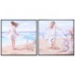 Картина DKD Home Decor Средиземноморско (83 x 3,5 x 83 cm) (2 броя) - Tablouri, postere, puzzle-uri