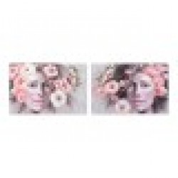Картина DKD Home Decor Girl Пластно (2 pcs) (120 x 3 x 80 cm) - Tablouri, postere, puzzle-uri