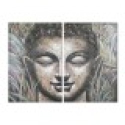 Комплект от 2 снимки Home ESPRIT Буда Ориенталски 160 x 3 x 120 cm - Tablouri, postere, puzzle-uri