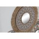Пластно Home ESPRIT Бял Естествен Boho 70 x 3 x 50 cm (2 броя)