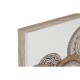 Пластно Home ESPRIT Бял Естествен Boho 70 x 3 x 50 cm (2 броя)