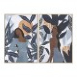 Картина Home ESPRIT Тропически 63 x 4,5 x 93 cm (2 броя) - Tablouri, postere, puzzle-uri