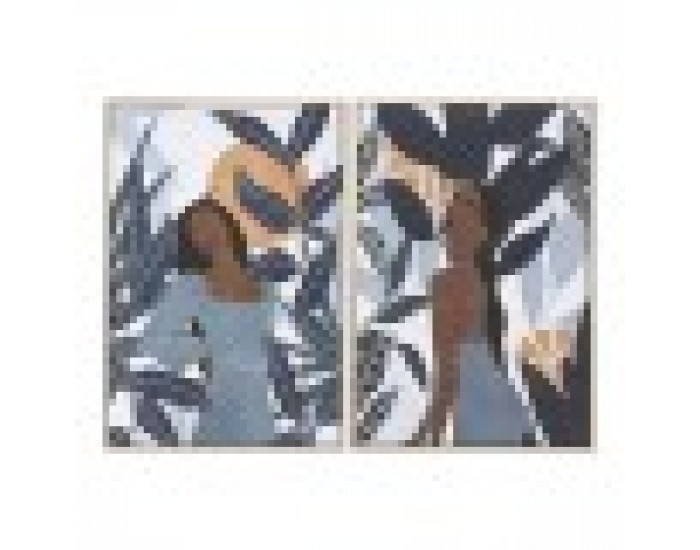 Картина Home ESPRIT Тропически 63 x 4,5 x 93 cm (2 броя)