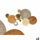 Декорация за стена GiftDecor 23SMA0041 Кафяв Сив Метал хартия Естествено влакно 90,2 x 5,7 x 47 cm (2 броя)
