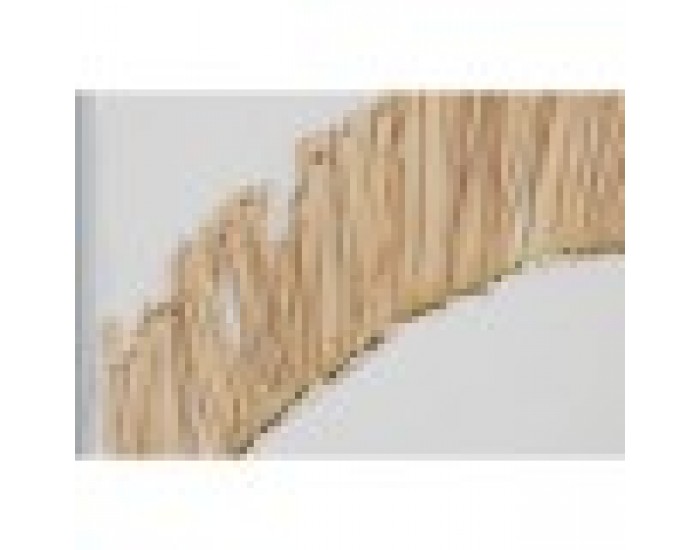 Пластно Home ESPRIT Бял Естествен Boho 60 x 3 x 80 cm (2 броя)