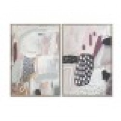 Картина DKD Home Decor Абстрактен (63 x 4,5 x 93 cm) (2 броя) - Tablouri, postere, puzzle-uri