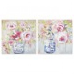 Картина DKD Home Decor Ваза (80 x 3 x 80 cm) (2 броя) - Tablouri, postere, puzzle-uri