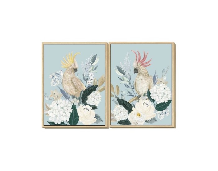 Картина DKD Home Decor Lilled (60 x 4 x 80 cm) (2 pcs)