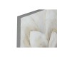 Картина Home ESPRIT Бял Пластно Дървен MDF Цвете романтичен 80 x 3 x 80 cm (2 броя)
