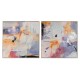 Картина Home ESPRIT Абстрактен Модерен 80 x 3,5 x 80 cm (2 броя)