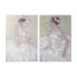 Картина DKD Home Decor Балерина (80 x 3 x 120 cm) (2 броя) - Tablouri, postere, puzzle-uri