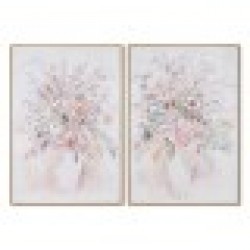 Картина Home ESPRIT Shabby Chic Ваза 70 x 3,5 x 100 cm (2 броя) - Tablouri, postere, puzzle-uri