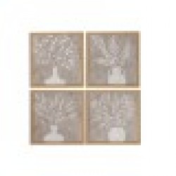 Картина Home ESPRIT Ваза Скандинавски 30 x 2 x 30 cm (2 броя) - Tablouri, postere, puzzle-uri