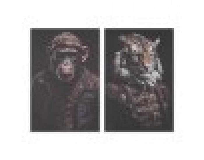 Картина Home ESPRIT Бланка Модерен 80 x 3 x 120 cm (2 броя)