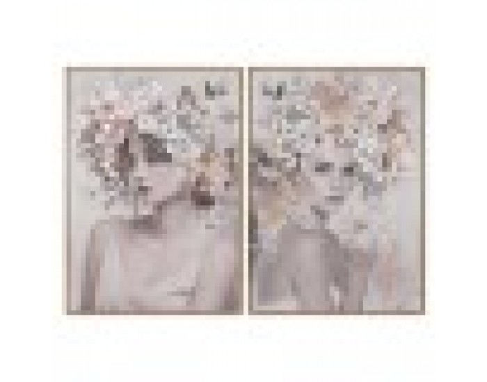 Картина Home ESPRIT Lilled Модерен 70 x 3,5 x 100 cm (2 броя)