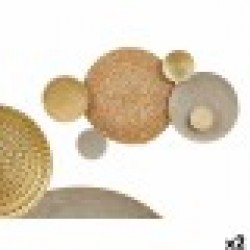 Декорация за стена GiftDecor 23SMB1443 Кафяв Сив Метал 88,9 x 7 x 50 cm (2 броя) - Tablouri, postere, puzzle-uri