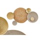 Декорация за стена GiftDecor 23SMB1443 Кафяв Сив Метал 88,9 x 7 x 50 cm (2 броя)