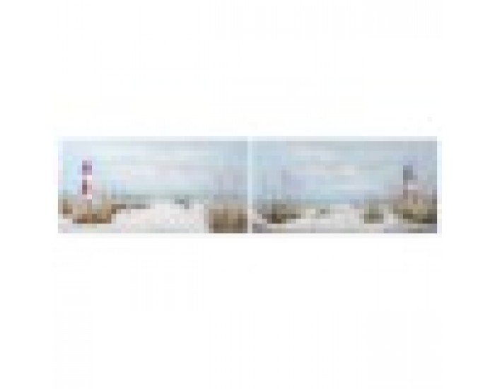 Картина Home ESPRIT Фар Средиземноморско 140 x 3 x 70 cm (2 броя)