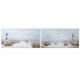 Картина Home ESPRIT Фар Средиземноморско 140 x 3 x 70 cm (2 броя)