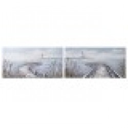 Картина Home ESPRIT 140 x 3 x 70 cm (2 броя) - Tablouri, postere, puzzle-uri
