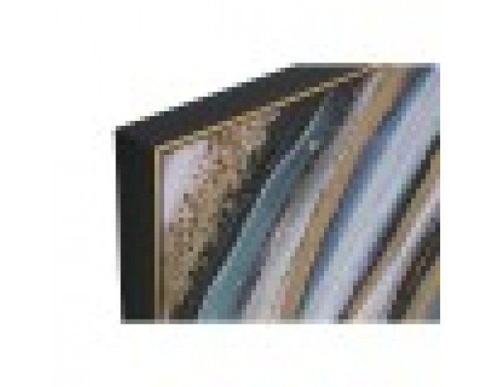 Картина Home ESPRIT Син Златен полистирен Пластно Модерен 82 x 4,5 x 82 cm (2 броя)