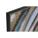 Картина Home ESPRIT Син Златен полистирен Пластно Модерен 82 x 4,5 x 82 cm (2 броя)