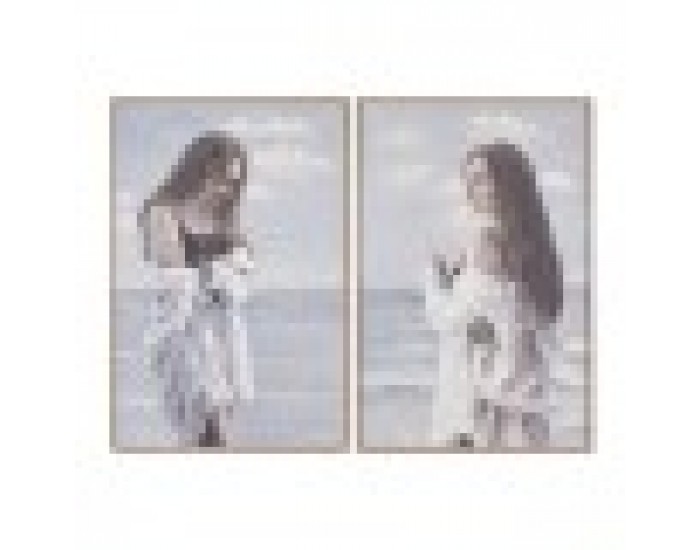Картина Home ESPRIT Дама Средиземноморско 80 x 3,5 x 120 cm (2 броя)