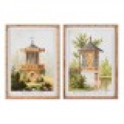 Картина DKD Home Decor Ела Кристал Ориенталски (50 x 70 x 2,8 cm) (2 броя) - Tablouri, postere, puzzle-uri