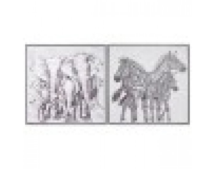 Картина Home ESPRIT Колониален 100 x 3,5 x 100 cm (2 броя)
