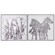 Картина Home ESPRIT Колониален 100 x 3,5 x 100 cm (2 броя)