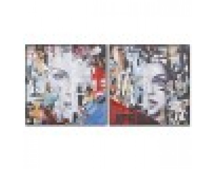 Картина Home ESPRIT Абстрактен Модерен 100 x 3,5 x 100 cm (2 броя)