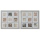 Картина Home ESPRIT Кафяв Бежов полистирен Пластно Кариран Град 82 x 5 x 82 cm (2 броя)