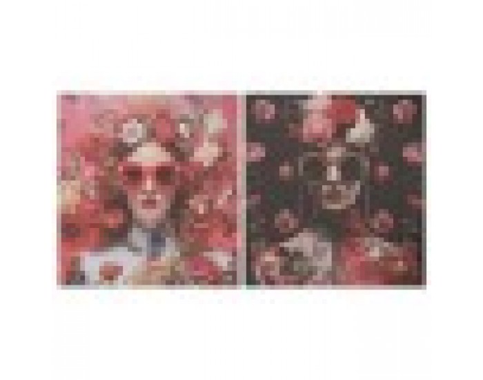 Картина Home ESPRIT Бланка Модерен 120 x 3 x 120 cm (2 броя)
