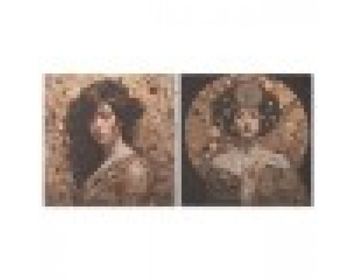 Картина Home ESPRIT Бланка Модерен 120 x 3 x 120 cm (2 броя)