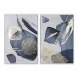 Картина Home ESPRIT Абстрактен Модерен 83 x 4,5 x 123 cm (2 броя) - Tablouri, postere, puzzle-uri
