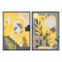 Картина DKD Home Decor 83 x 4,5 x 123 cm Скандинавски (2 броя) - Tablouri, postere, puzzle-uri