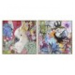 Картина Home ESPRIT Модерен 80 x 3,5 x 80 cm (2 броя) - Tablouri, postere, puzzle-uri