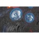 Картина Home ESPRIT Дама Модерен 90 x 3,5 x 120 cm (2 броя)