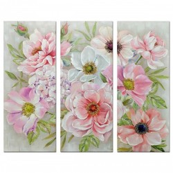 Картина DKD Home Decor Lilled Shabby Chic (60 x 3 x 150 cm) (3 броя) - Tablouri, postere, puzzle-uri