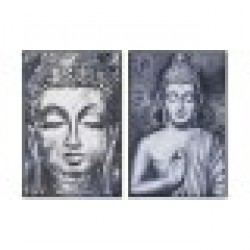 Картина Home ESPRIT Буда Ориенталски 83 x 4,5 x 123 cm (2 броя) - Tablouri, postere, puzzle-uri